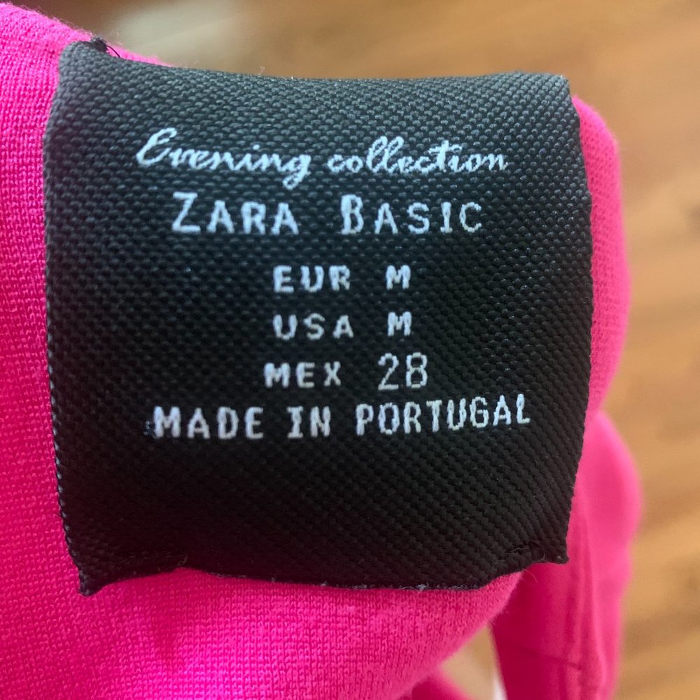 Zara Basic Evening Collection Pink Mini Dress - image 6